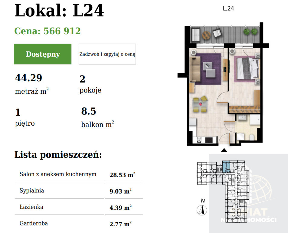 Mieszkanie Sprzedaż Grzybowo Nadmorska 7