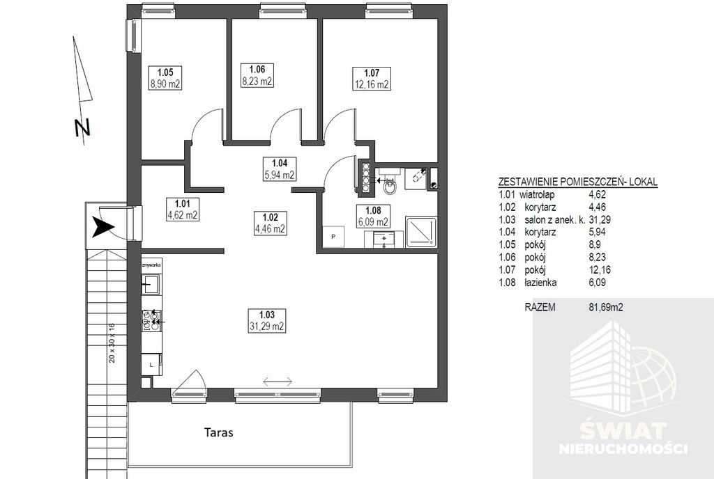 Mieszkanie Sprzedaż Mierzyn 15