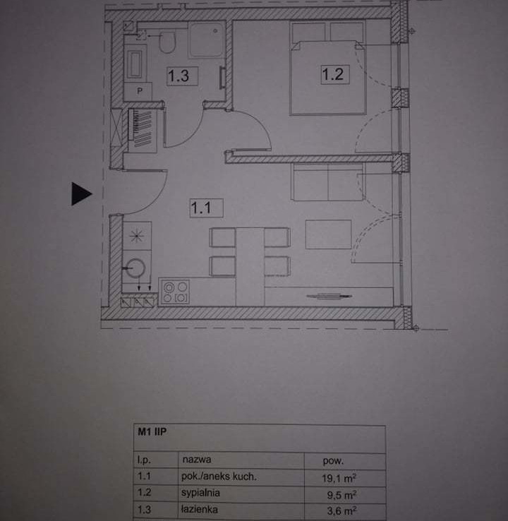 Apartament nad morzem - 2 pok. 32,2 m2