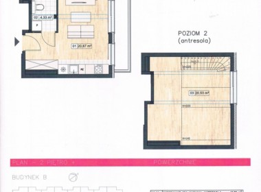 Nowe 2pok mieszkanie z antresolą + garaż, Warszewo
