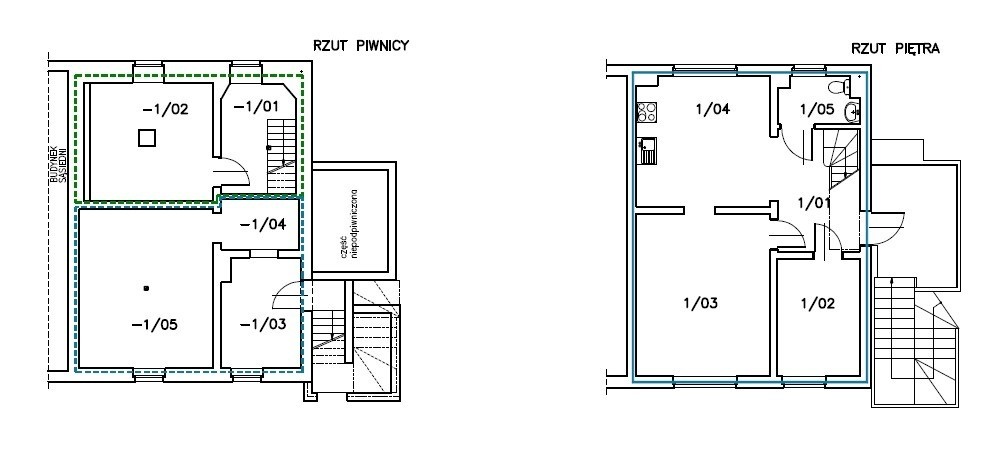 Mieszkanie dwupiętrowe w szeregowcu, 2 m. postoj.