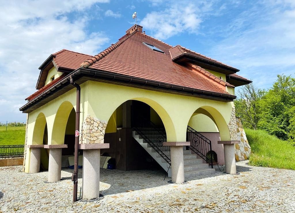 Dom na Pojezierzu Drawskim z plantacją borówek.