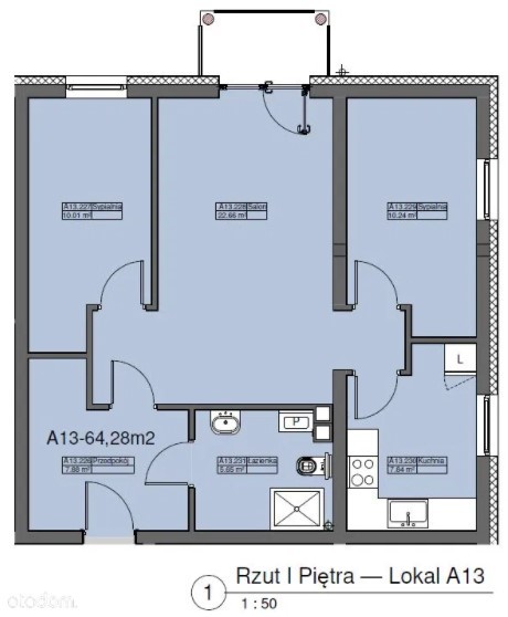3 pokoje na nowym osiedlu w Dąbiu