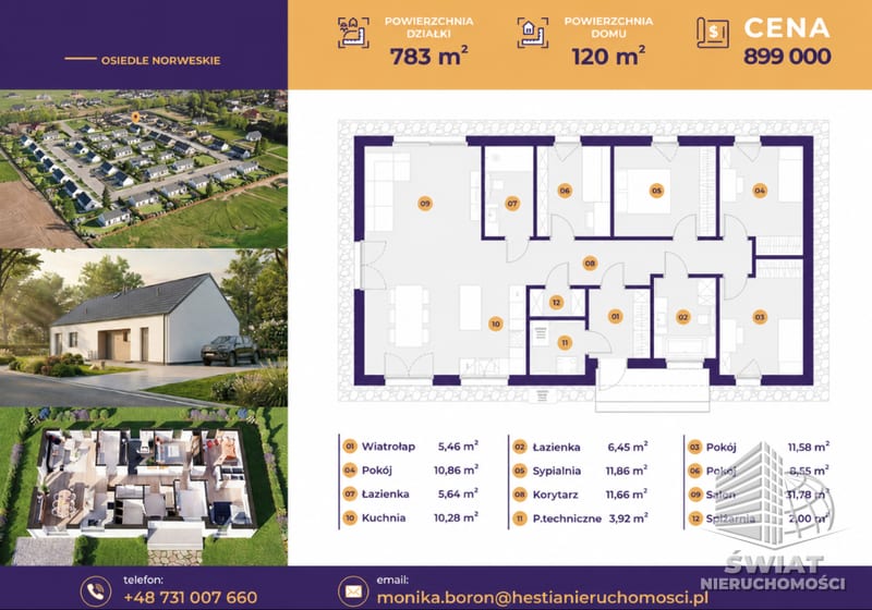 Dom na sprzedaż, Koszalin Jamno, 5 pokoi, 120 m² — HES29437, zdjęcie 2