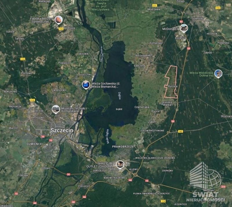 Działka na sprzedaż, Goleniów Rurzyca, 1212 m² — INW35154, zdjęcie 7