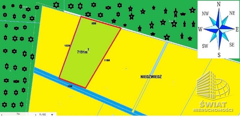 Działka na sprzedaż, Kobylanka Niedźwiedź, 7191 m² — MOJ21853, zdjęcie 2