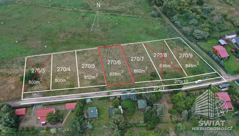 Działka na sprzedaż, Kozielice Załęże, 838 m² — CIE24445, zdjęcie 1