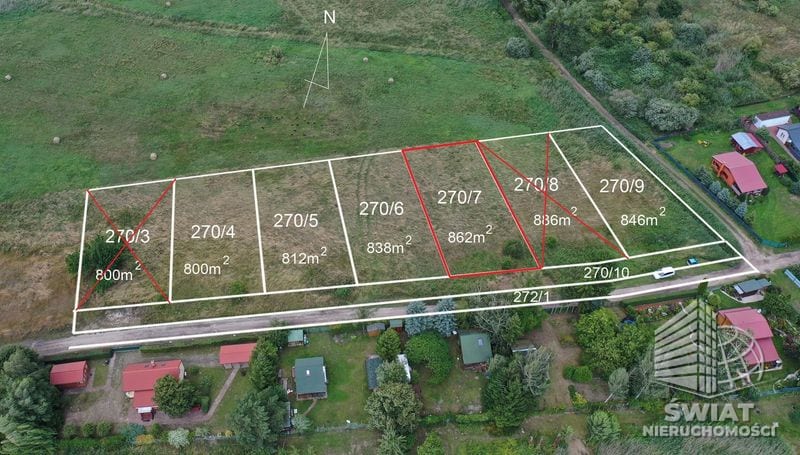 Działka na sprzedaż, Kozielice Załęże, 862 m² — CIE24446, zdjęcie 1