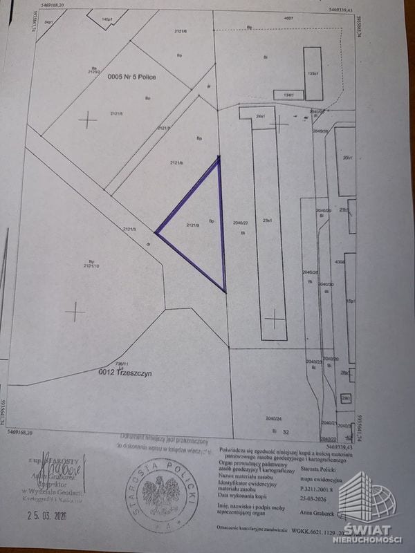Działka na sprzedaż, Police, 1261 m² — LOK21721, zdjęcie 2