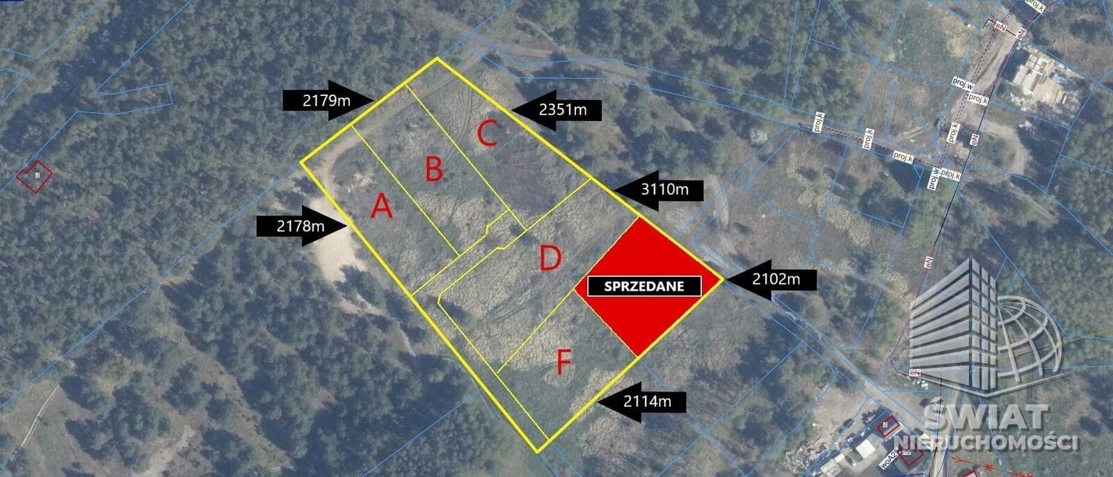 Działka na sprzedaż, Świnoujście Przytór, 2102 m² — 37/13324/OGS, zdjęcie 1