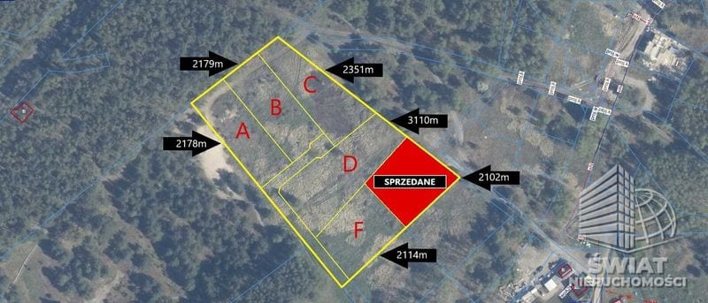 Działka na sprzedaż, Świnoujście Przytór, 2102 m² — 37/13324/OGS, zdjęcie 1
