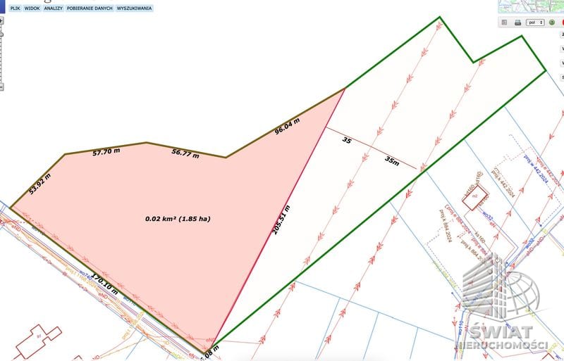 Działka na sprzedaż, Szczecin Jezierzyce, 33683 m² — MAP22794, zdjęcie 5