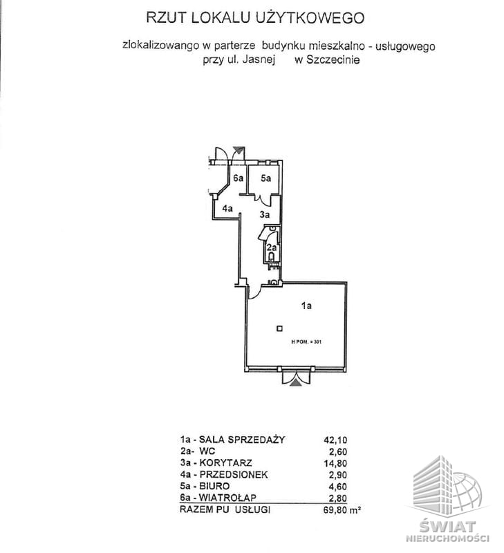 Lokal na wynajem, Szczecin os. Słoneczne, 70 m² — ARK26683, zdjęcie 8