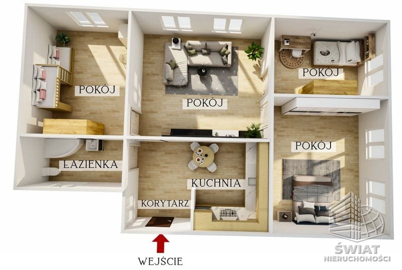 Mieszkanie na sprzedaż, Chociwel, 4 pokoje, 88 m² — 592/11683/OMS, zdjęcie 5
