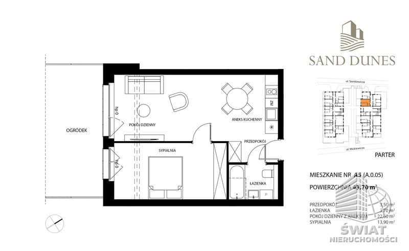 Mieszkanie na sprzedaż, Dziwnów, 2 pokoje, 44 m² — FKT24871, zdjęcie 2