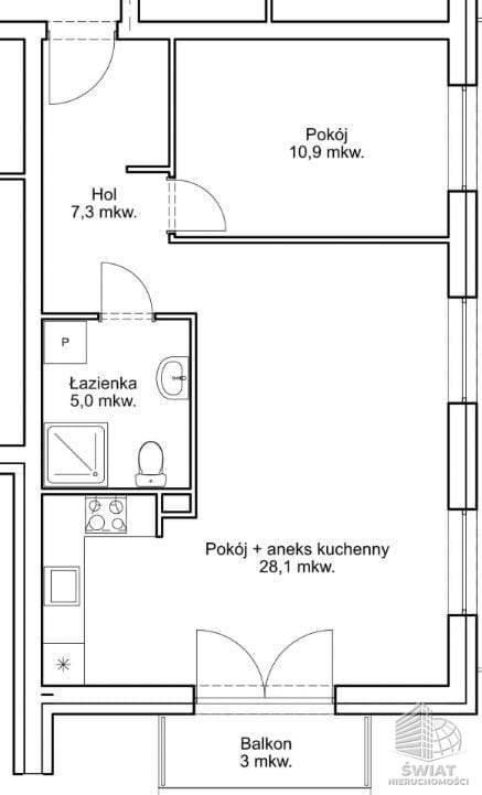 Mieszkanie na sprzedaż, Goleniów, 2 pokoje, 51 m² — MNI21940, zdjęcie 4