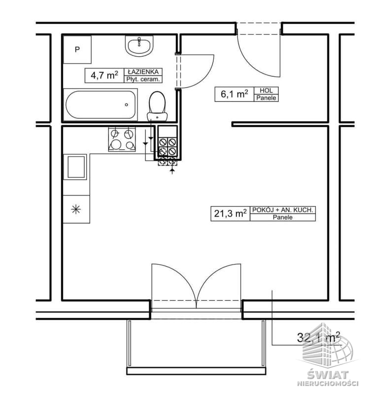 Mieszkanie na sprzedaż, Goleniów, 1 pokój, 32 m² — ROY04310, zdjęcie 7