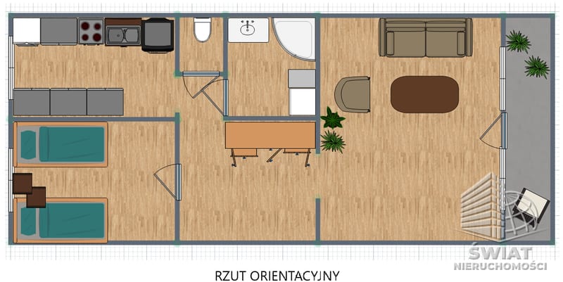 Mieszkanie na sprzedaż, Gryfino, 2 pokoje, 50 m² — BON49910, zdjęcie 8