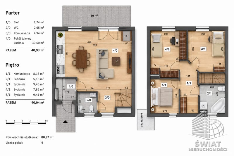 Mieszkanie na sprzedaż, Kołbaskowo Ustowo, 4 pokoje, 81 m² — ELT34618, zdjęcie 2