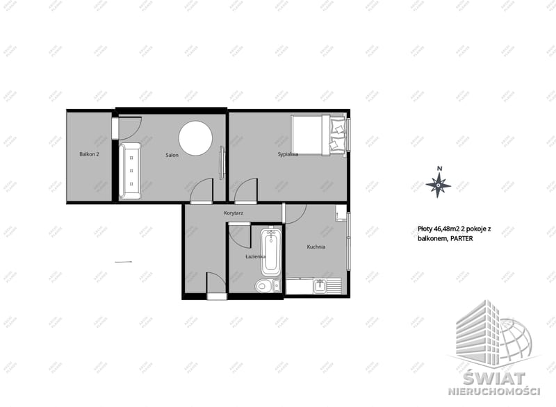 Mieszkanie na sprzedaż, Płoty, 2 pokoje, 46 m² — BON49564, zdjęcie 5