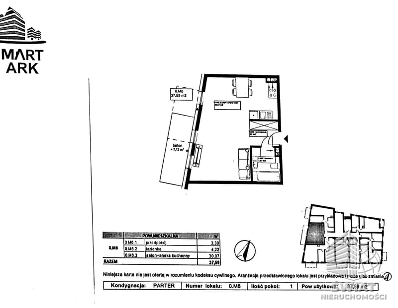 Mieszkanie na sprzedaż, Police, 1 pokój, 38 m² — 510/10212/OMS, zdjęcie 8