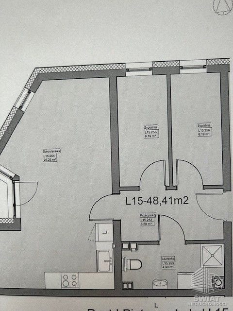Mieszkanie na sprzedaż, Police, 3 pokoje, 48 m² — FKT24826, zdjęcie 2