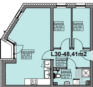 Mieszkanie na sprzedaż, Police, 3 pokoje, 48 m² — HES29181, zdjęcie 6