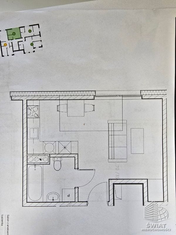 Mieszkanie na sprzedaż, Police, 1 pokój, 28 m² — MEM22782, zdjęcie 5