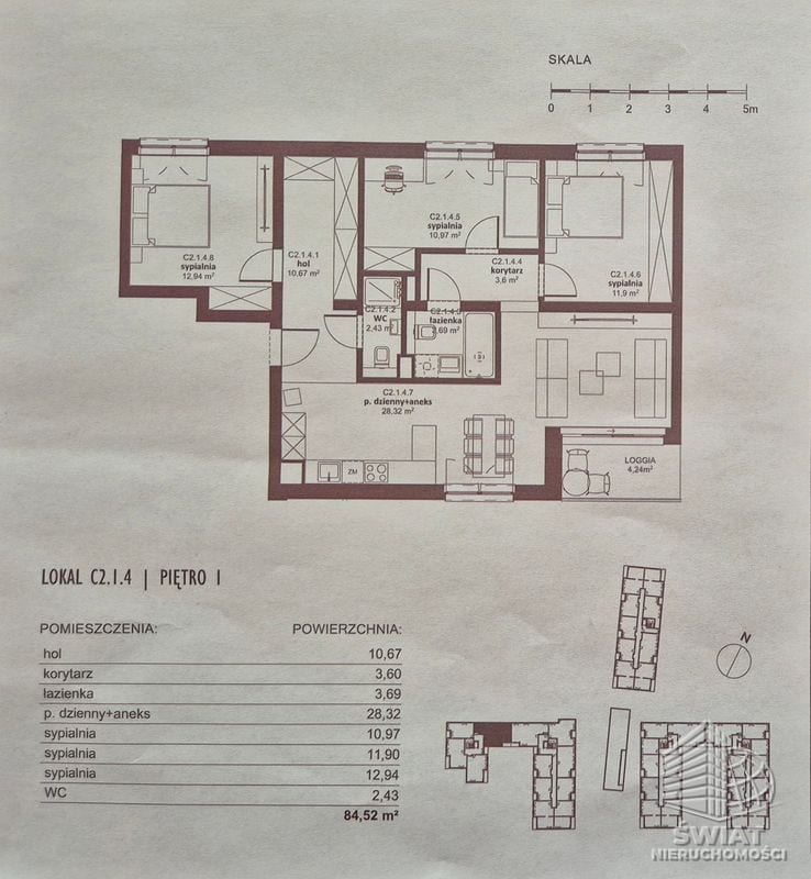 Mieszkanie na sprzedaż, Police, 4 pokoje, 85 m² — MEM22788, zdjęcie 5