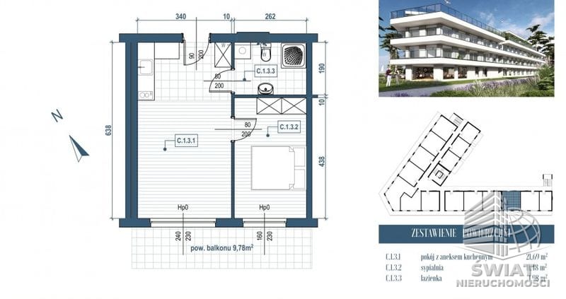 Mieszkanie na sprzedaż, Rewal, 2 pokoje, 38 m² — MDR20521, zdjęcie 4