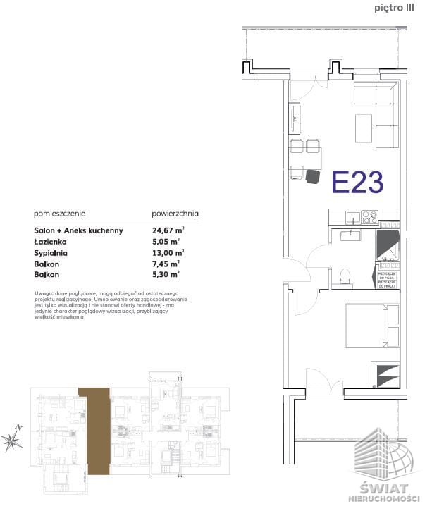 Mieszkanie na sprzedaż, Rewal Pobierowo, 2 pokoje, 43 m² — MNI22256, zdjęcie 5