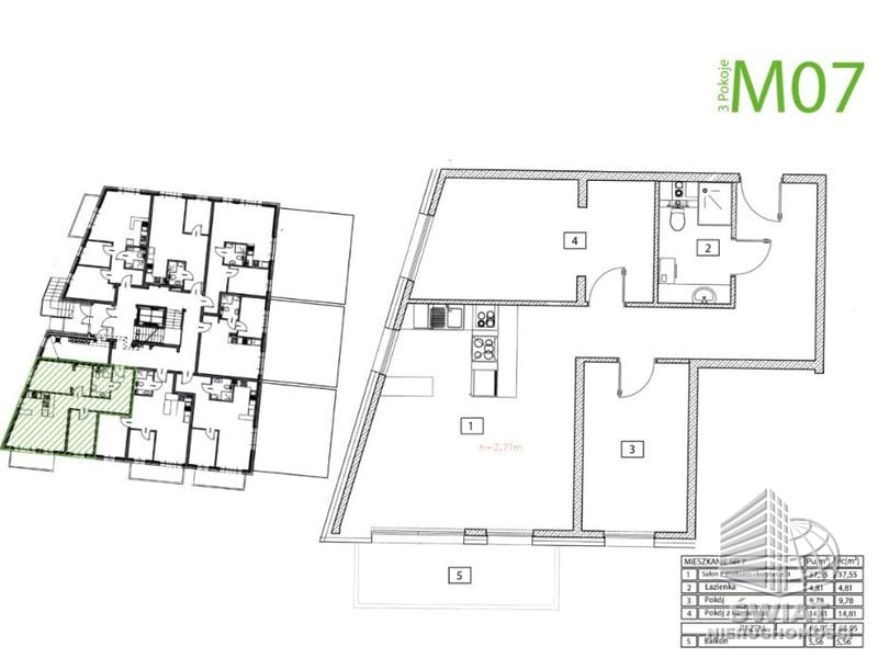 Mieszkanie na sprzedaż, Świnoujście, 3 pokoje, 52 m² — BON49171, zdjęcie 5
