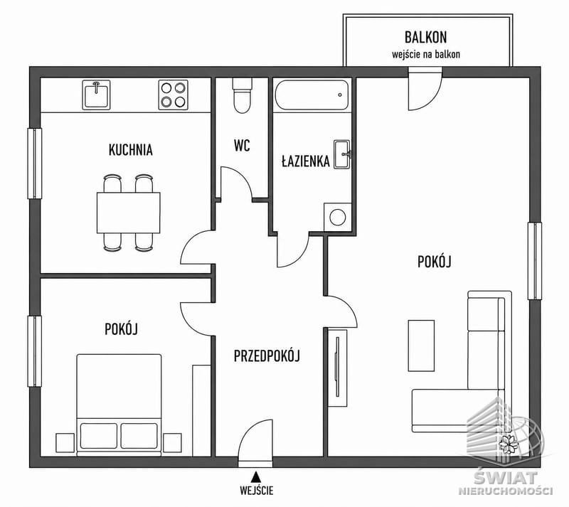 Mieszkanie na sprzedaż, Świnoujście, 2 pokoje, 47 m² — BON49905, zdjęcie 1