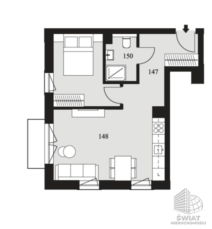 Mieszkanie na sprzedaż, Świnoujście, 1 pokój, 27 m² — CIT25533, zdjęcie 8