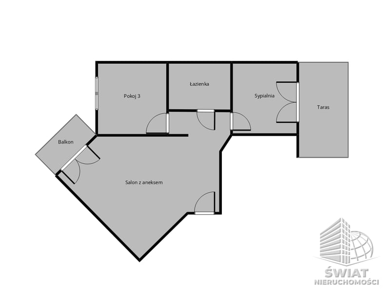 Mieszkanie na sprzedaż, Szczecin Bolinko, 3 pokoje, 70 m² — BON49517, zdjęcie 3