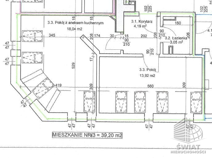 Mieszkanie na sprzedaż, Szczecin Centrum, 2 pokoje, 39 m² — IDN34032, zdjęcie 1