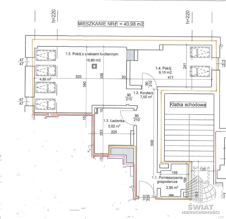 Mieszkanie na sprzedaż, Szczecin Centrum, 2 pokoje, 41 m² — IDN34034, zdjęcie 3