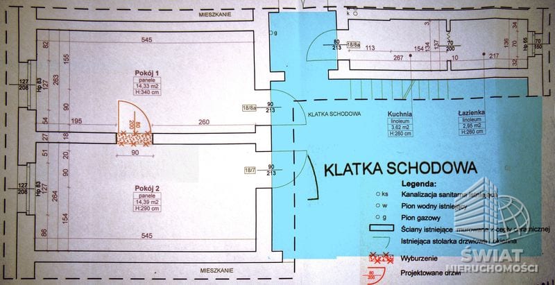 Mieszkanie na sprzedaż, Szczecin Centrum, 2 pokoje, 36 m² — MRK00673, zdjęcie 2