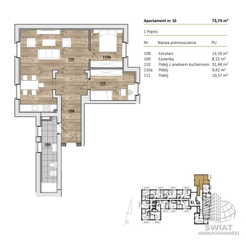 Mieszkanie na sprzedaż, Szczecin Dąbie, 3 pokoje, 74 m² — CIE24907, zdjęcie 1
