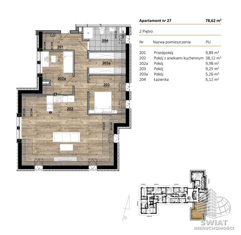 Mieszkanie na sprzedaż, Szczecin Dąbie, 4 pokoje, 79 m² — CIE24908, zdjęcie 1