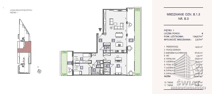Mieszkanie na sprzedaż, Szczecin Dąbie, 4 pokoje, 135 m² — SWN31644, zdjęcie 1