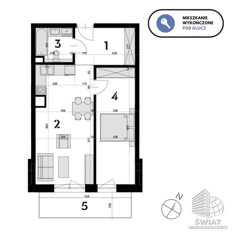 Mieszkanie na sprzedaż, Szczecin Drzetowo, 2 pokoje, 49 m² — CIE24851, zdjęcie 8