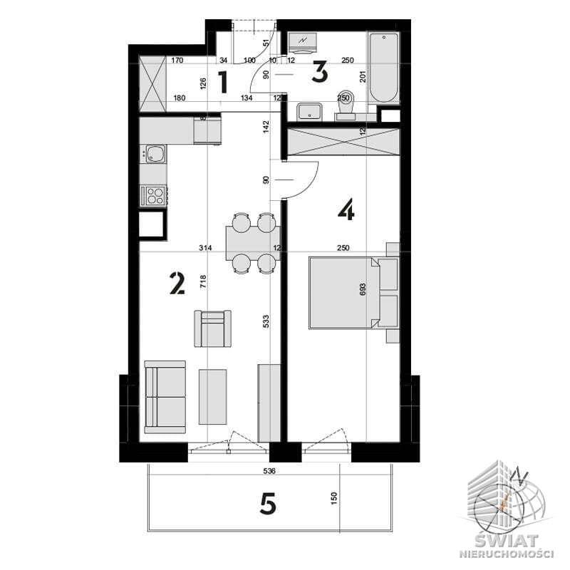 Mieszkanie na sprzedaż, Szczecin Drzetowo, 2 pokoje, 48 m² — CIE24980, zdjęcie 1