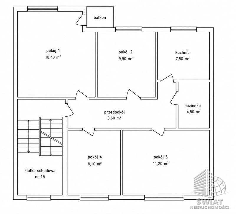 Mieszkanie na sprzedaż, Szczecin Gumieńce, 4 pokoje, 68 m² — BON50011, zdjęcie 8