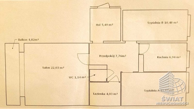 Mieszkanie na sprzedaż, Szczecin Gumieńce, 3 pokoje, 69 m² — BUS20163, zdjęcie 1