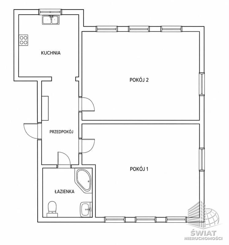 Mieszkanie na sprzedaż, Szczecin Książąt Pomorskich, 2 pokoje, 53 m² — BON50007, zdjęcie 7