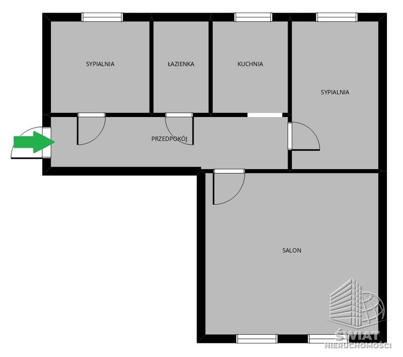 Mieszkanie na sprzedaż, Szczecin Niebuszewo, 3 pokoje, 67 m² — BON50071, zdjęcie 5