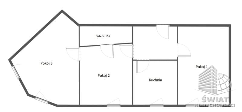Mieszkanie na sprzedaż, Szczecin Niebuszewo, 3 pokoje, 57 m² — IDN34210, zdjęcie 3