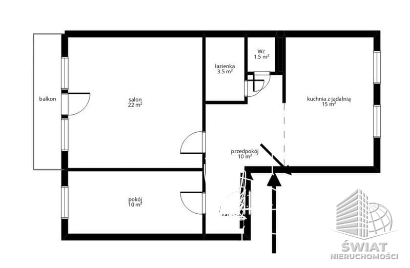 Mieszkanie na sprzedaż, Szczecin os. Bukowe, 3 pokoje, 63 m² — BON49770, zdjęcie 1