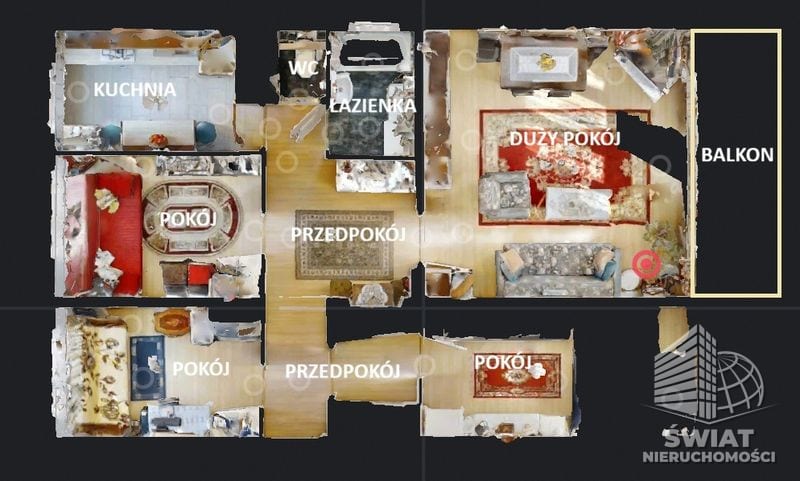 Mieszkanie na sprzedaż, Szczecin os. Bukowe, 4 pokoje, 74 m² — CIT25587, zdjęcie 2